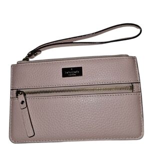 Kate Spade New York Leather Clutch Wristlet Pink